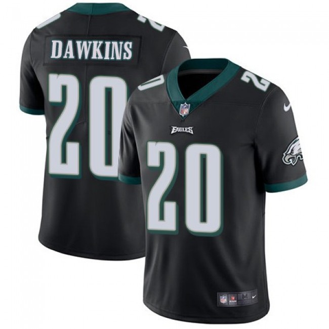 Philadelphia Eagles #20 Brian Dawkins Black Alternate Youth Stitched NFL Vapor Untouchable Limited Jersey