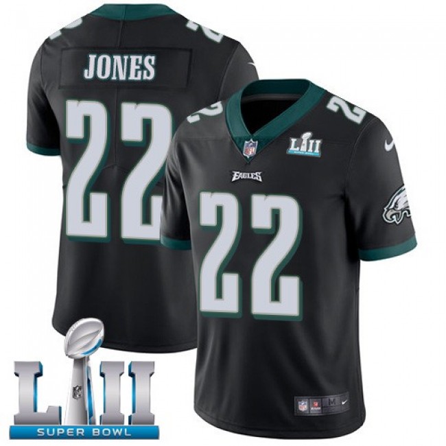 Philadelphia Eagles #22 Sidney Jones Black Alternate Super Bowl LII Youth Stitched NFL Vapor Untouchable Limited Jersey