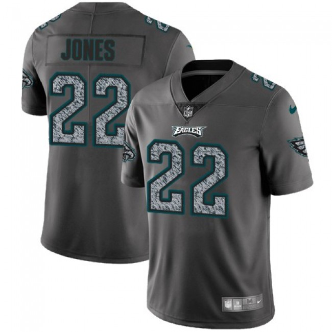 Nike Eagles #22 Sidney Jones Gray Static Men's Stitched NFL Vapor Untouchable Limited Jersey