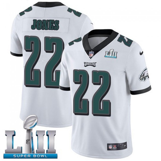 Philadelphia Eagles #22 Sidney Jones White Super Bowl LII Youth Stitched NFL Vapor Untouchable Limited Jersey