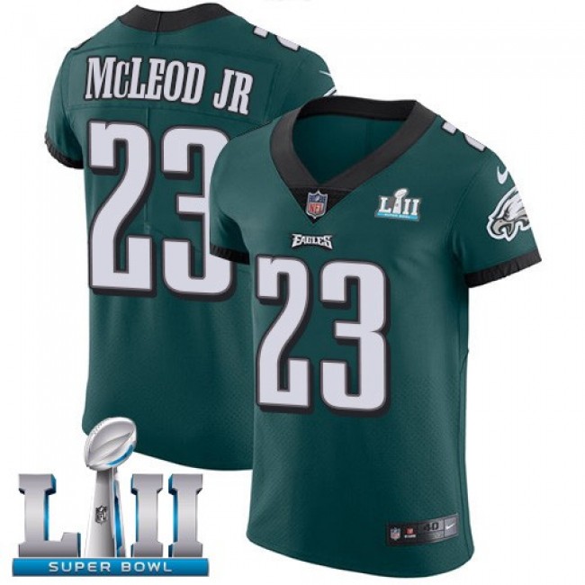 Nike Eagles #23 Rodney McLeod Jr Midnight Green Team Color Super Bowl LII Men's Stitched NFL Vapor Untouchable Elite Jersey