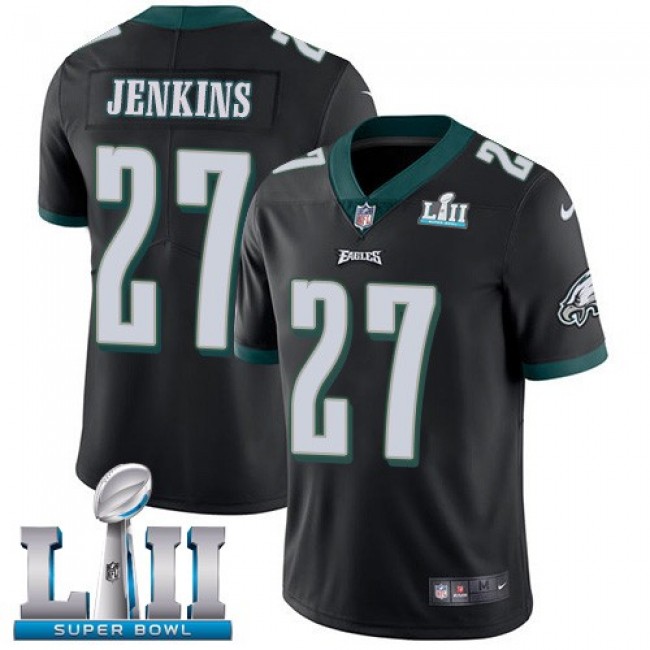 Philadelphia Eagles #27 Malcolm Jenkins Black Alternate Super Bowl LII Youth Stitched NFL Vapor Untouchable Limited Jersey