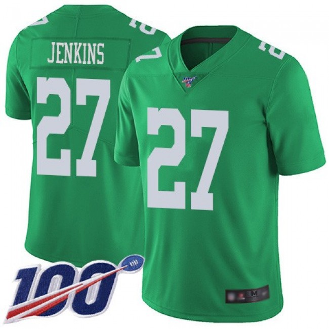 Nike Eagles #27 Malcolm Jenkins Green Men's Stitched NFL Limited Rush 100th Season Jersey