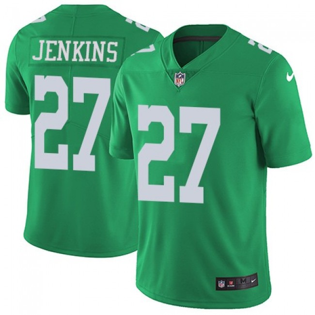 Philadelphia Eagles #27 Malcolm Jenkins Green Youth Stitched NFL Limited Rush Jersey