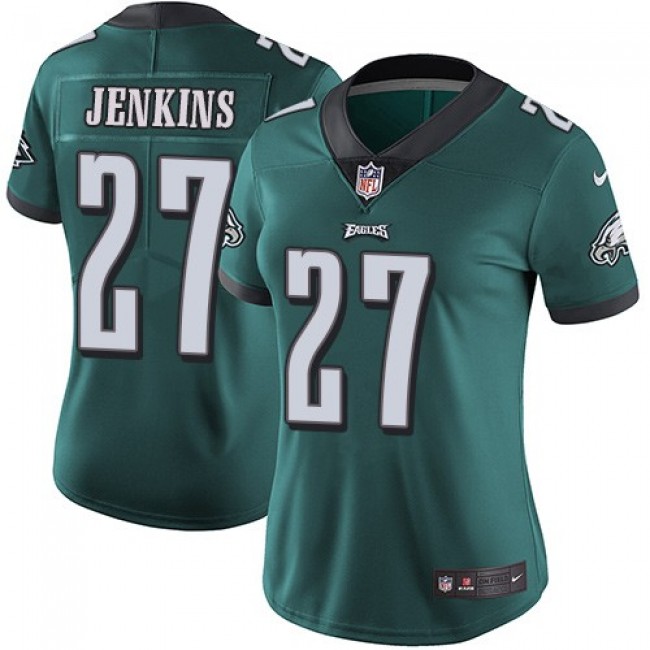 Women's Eagles #27 Malcolm Jenkins Midnight Green Team Color Stitched NFL Vapor Untouchable Limited Jersey