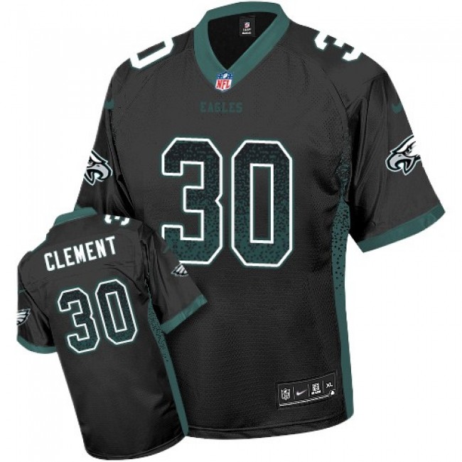 Nike Eagles #30 Corey Clement Black Alternate Men's Stitched NFL Elite Drift Fashion Jersey