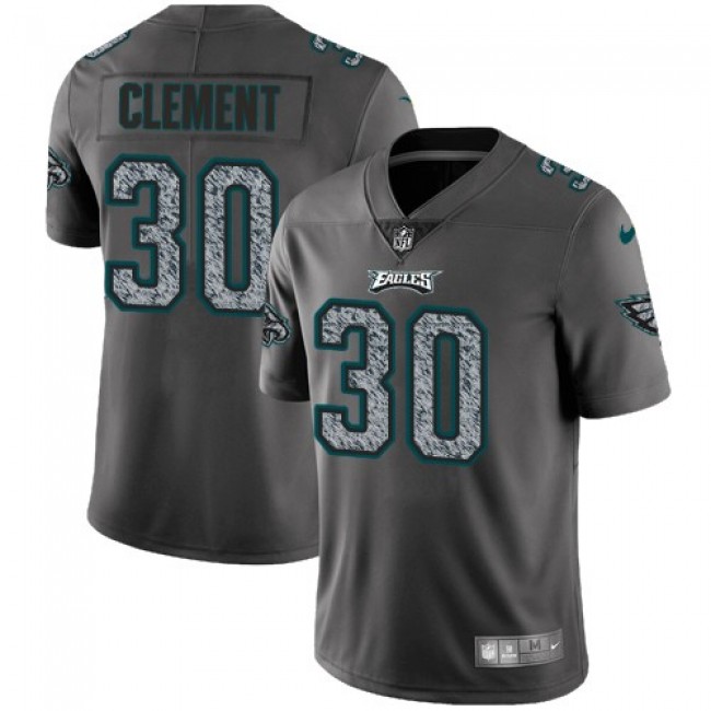 Philadelphia Eagles #30 Corey Clement Gray Static Youth Stitched NFL Vapor Untouchable Limited Jersey