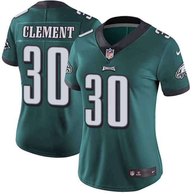 Women's Eagles #30 Corey Clement Midnight Green Team Color Stitched NFL Vapor Untouchable Limited Jersey