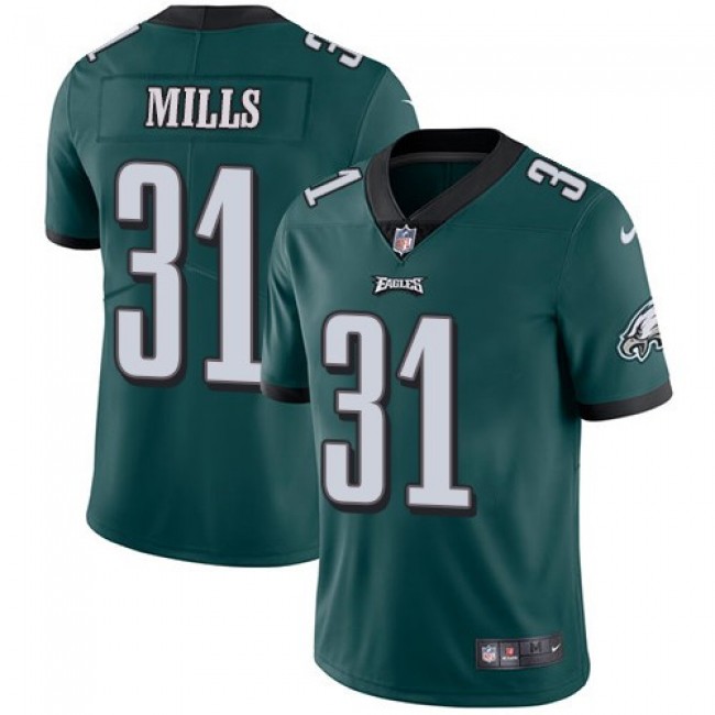 Nike Eagles #31 Jalen Mills Midnight Green Team Color Men's Stitched NFL Vapor Untouchable Limited Jersey