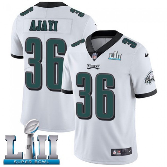 Philadelphia Eagles #36 Jay Ajayi White Super Bowl LII Youth Stitched NFL Vapor Untouchable Limited Jersey