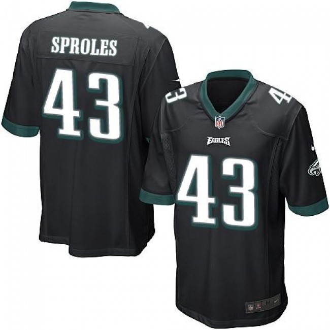 Philadelphia Eagles #43 Darren Sproles Black Alternate Youth Stitched NFL New Elite Jersey