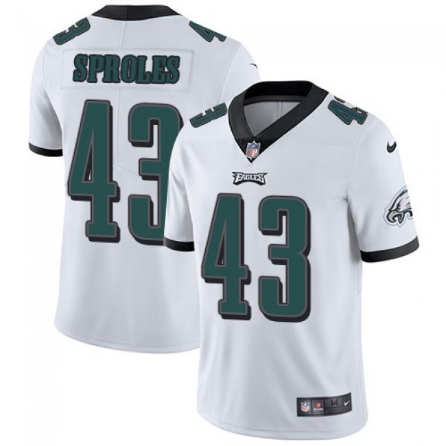 Philadelphia Eagles #43 Darren Sproles White Youth Stitched NFL Vapor Untouchable Limited Jersey