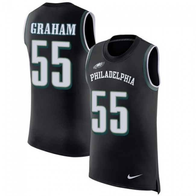 Nike Eagles #55 Brandon Graham Black Alternate Men's Stitched NFL Limited Rush Tank Top Jersey