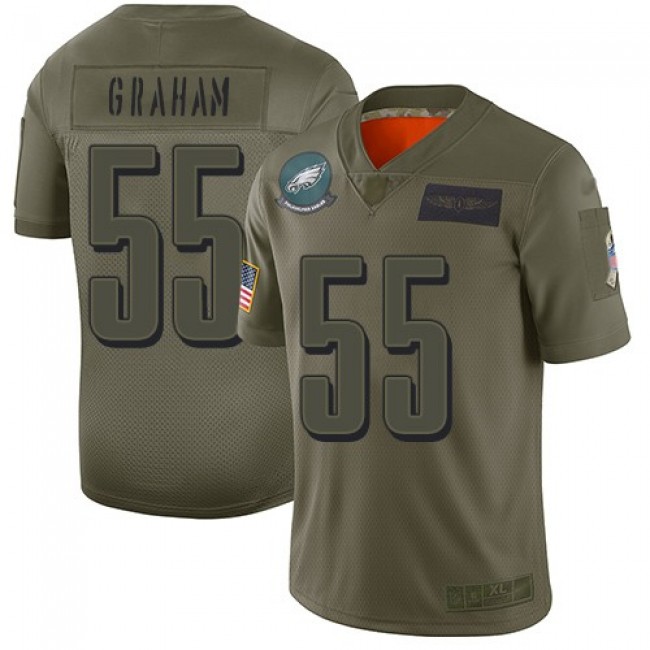 Nike Eagles #55 Brandon Graham Camo Men's Stitched NFL Limited 2019 Salute To Service Jersey