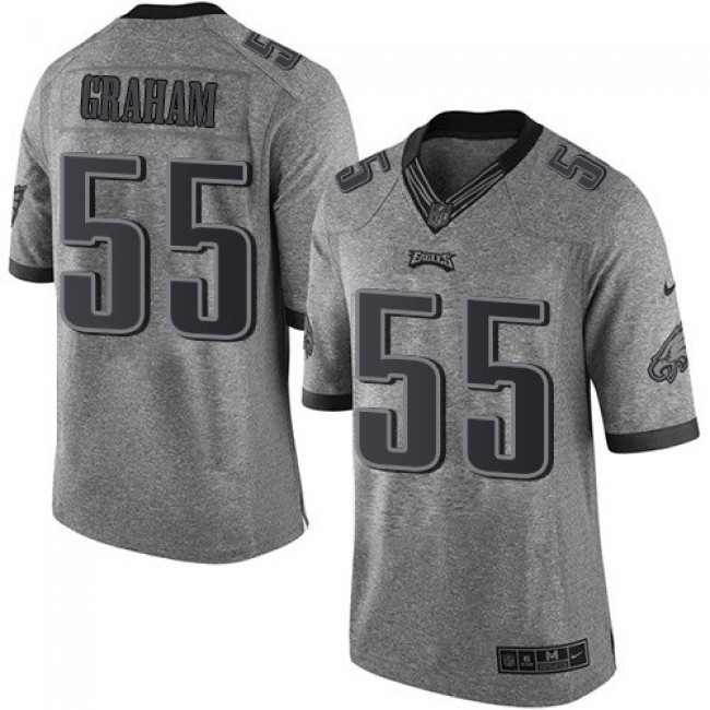 Nike Eagles #55 Brandon Graham Gray Men's Stitched NFL Limited Gridiron Gray Jersey