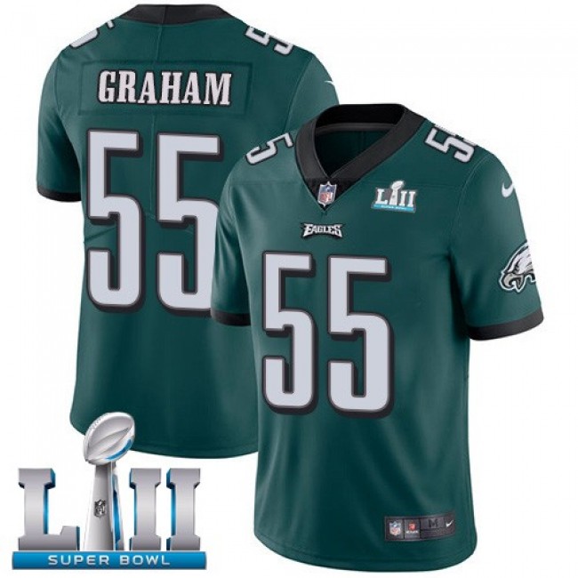 Philadelphia Eagles #55 Brandon Graham Midnight Green Team Color Super Bowl LII Youth Stitched NFL Vapor Untouchable Limited Jersey