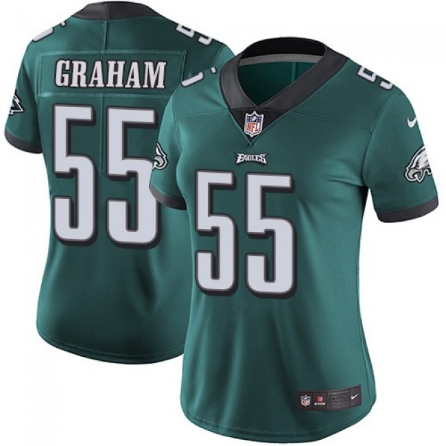 Women's Eagles #55 Brandon Graham Midnight Green Team Color Stitched NFL Vapor Untouchable Limited Jersey