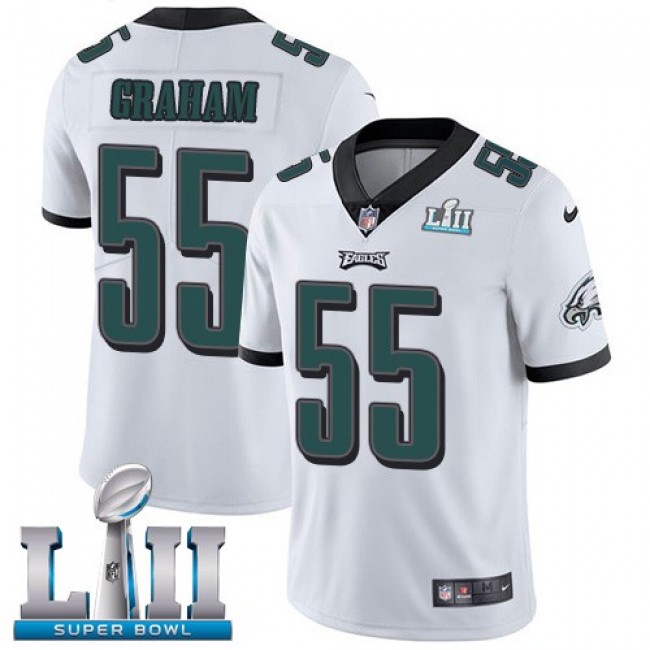 Philadelphia Eagles #55 Brandon Graham White Super Bowl LII Youth Stitched NFL Vapor Untouchable Limited Jersey