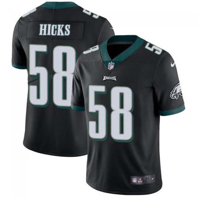 Philadelphia Eagles #58 Jordan Hicks Black Alternate Youth Stitched NFL Vapor Untouchable Limited Jersey