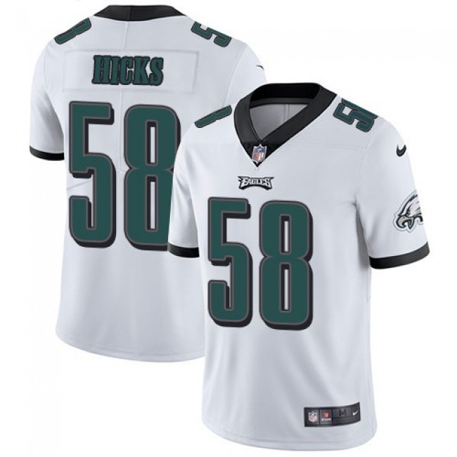 Philadelphia Eagles #58 Jordan Hicks White Youth Stitched NFL Vapor Untouchable Limited Jersey
