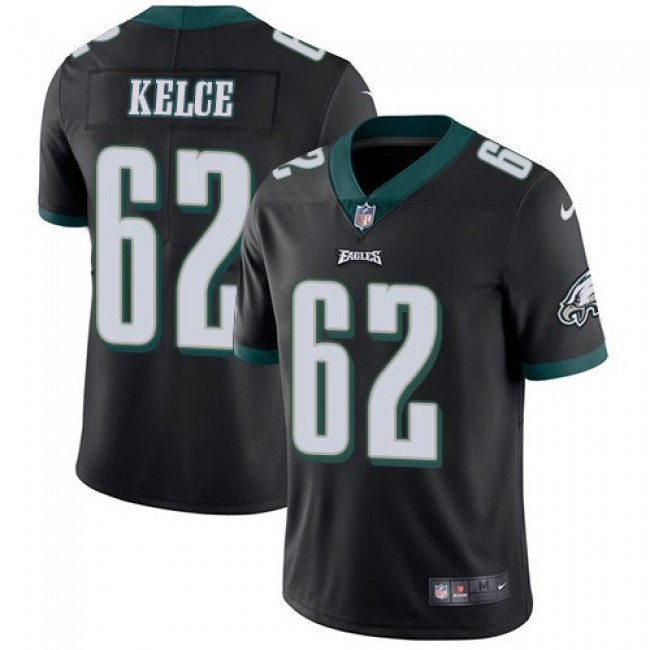 Nike Eagles #62 Jason Kelce Black Alternate Men's Stitched NFL Vapor Untouchable Limited Jersey