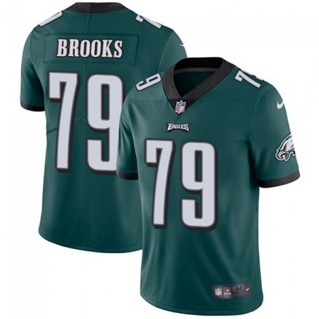 Philadelphia Eagles #79 Brandon Brooks Midnight Green Team Color Youth Stitched NFL Vapor Untouchable Limited Jersey