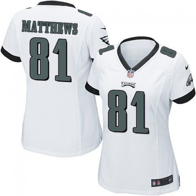 Women's Eagles #81 Jordan Matthews White Stitched NFL New Elite Jersey