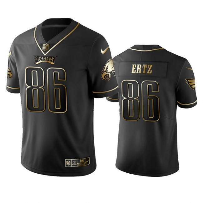 Nike Eagles #86 Zach Ertz Black Golden Limited Edition Stitched NFL Jersey