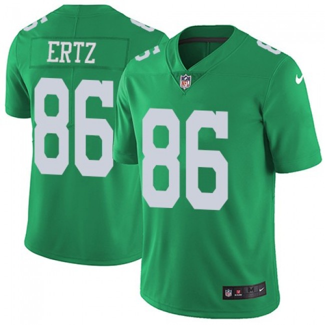 Nike Eagles #86 Zach Ertz Green Men's Stitched NFL Limited Rush Jersey