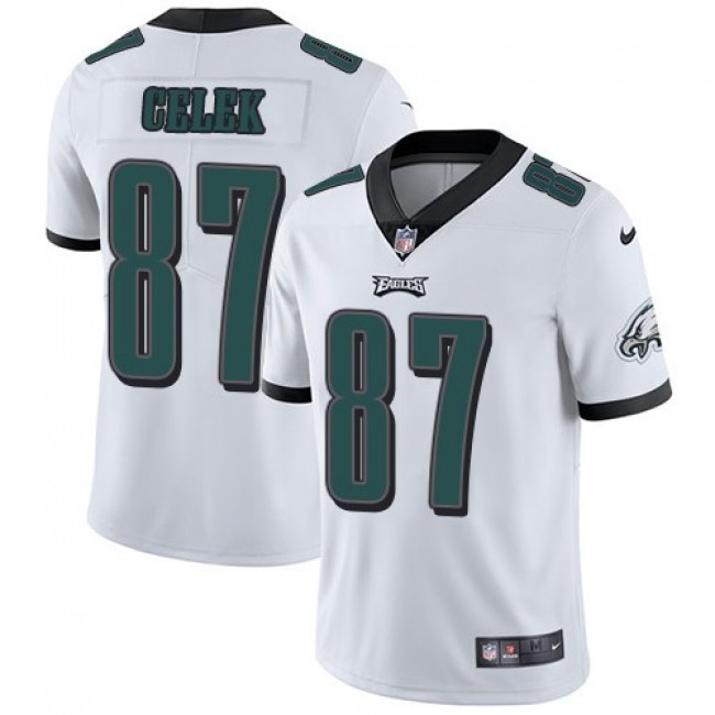 Philadelphia Eagles #87 Brent Celek White Youth Stitched NFL Vapor Untouchable Limited Jersey