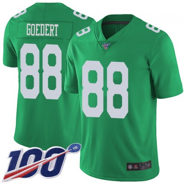 Nike Eagles #88 Dallas Goedert Green Men's Stitched NFL Limited Rush 100th Season Jersey