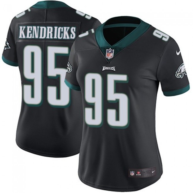 Women's Eagles #95 Mychal Kendricks Black Alternate Stitched NFL Vapor Untouchable Limited Jersey