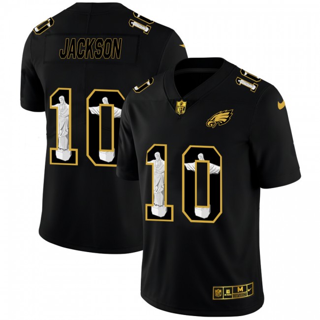 Philadelphia Eagles #10 Desean Jackson Men's Nike Carbon Black Vapor Cristo Redentor Limited NFL Jersey