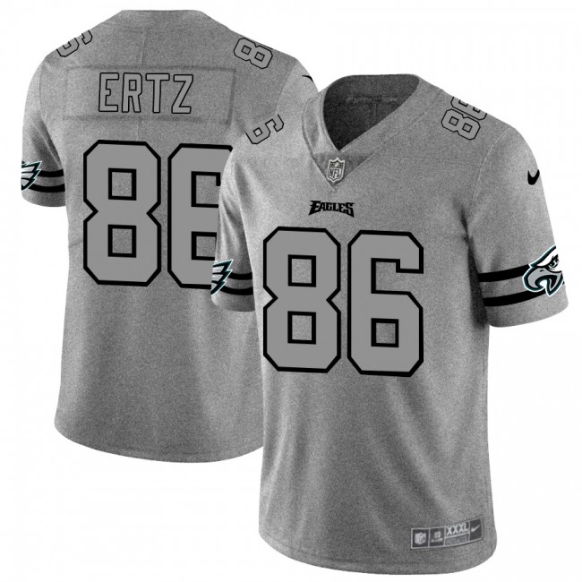 Philadelphia Eagles #86 Zach Ertz Men's Nike Gray Gridiron II Vapor Untouchable Limited NFL Jersey