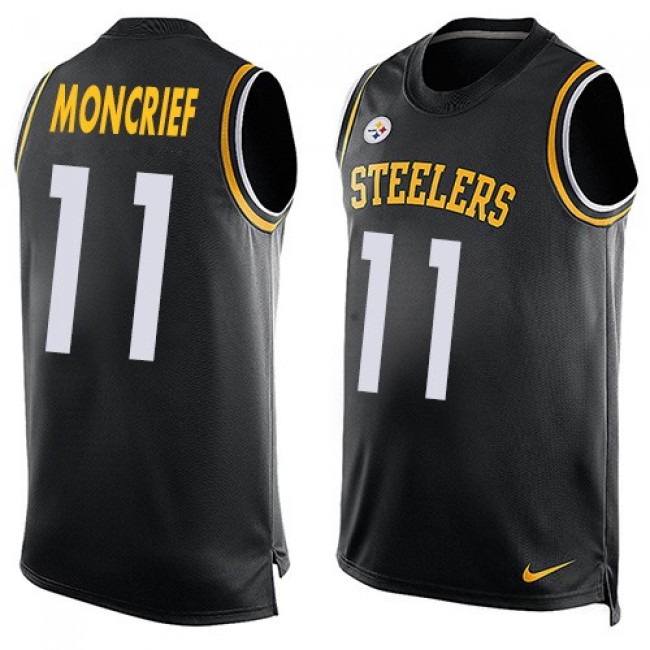 Nike Steelers #11 Donte Moncrief Black Team Color Men's Stitched NFL Limited Tank Top Jersey