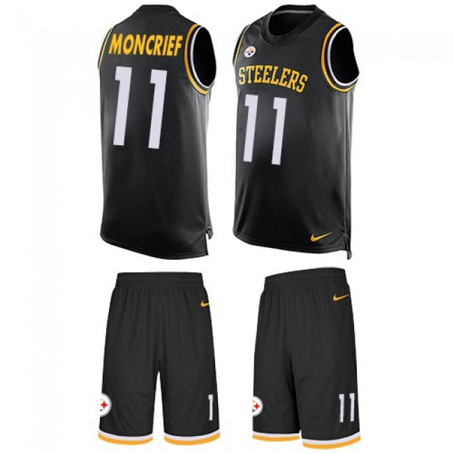 Nike Steelers #11 Donte Moncrief Black Team Color Men's Stitched NFL Limited Tank Top Suit Jersey