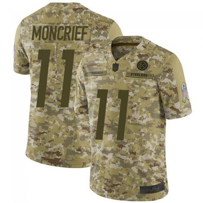 Nike Steelers #11 Donte Moncrief Camo Men's Stitched NFL Limited 2018 Salute To Service Jersey