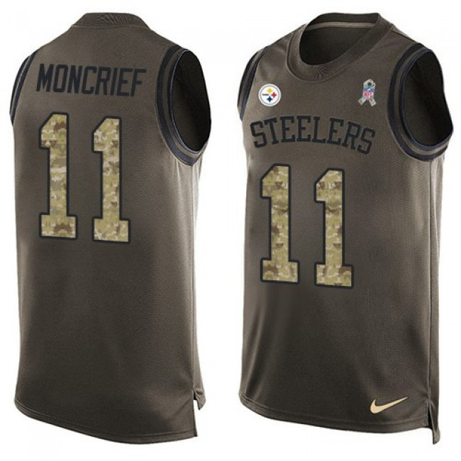 Nike Steelers #11 Donte Moncrief Green Men's Stitched NFL Limited Salute To Service Tank Top Jersey