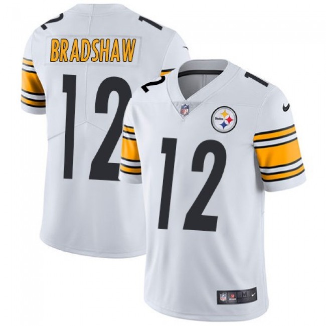 Pittsburgh Steelers #12 Terry Bradshaw White Youth Stitched NFL Vapor Untouchable Limited Jersey