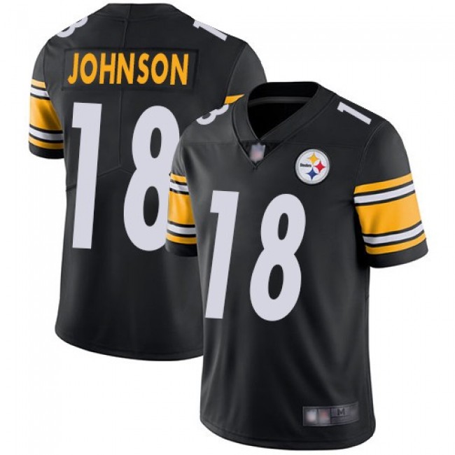 Nike Steelers #18 Diontae Johnson Black Team Color Men's Stitched NFL Vapor Untouchable Limited Jersey