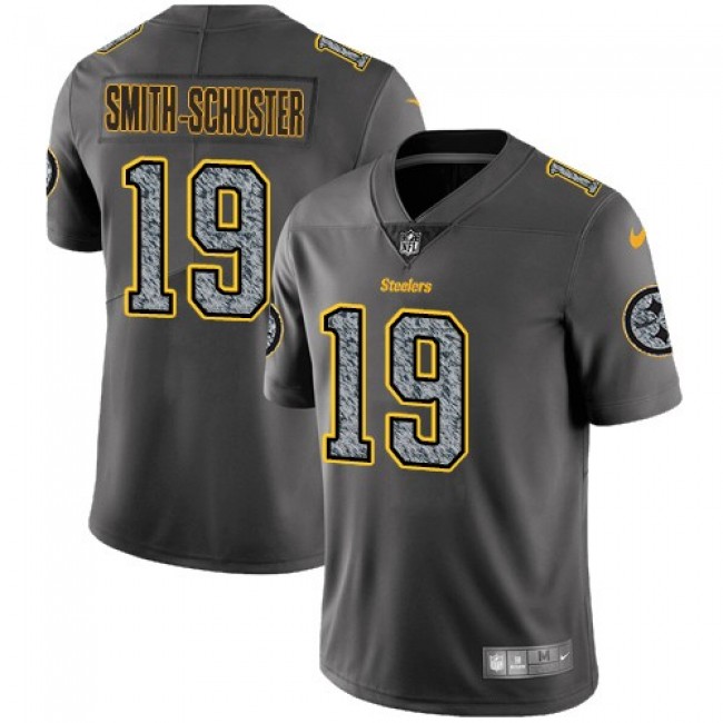 Nike Steelers #19 JuJu Smith-Schuster Gray Static Men's Stitched NFL Vapor Untouchable Limited Jersey