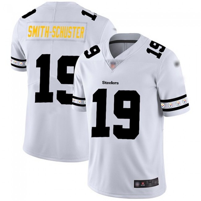 Nike Steelers #19 JuJu Smith-Schuster White Men's Stitched NFL Limited Team Logo Fashion Jersey