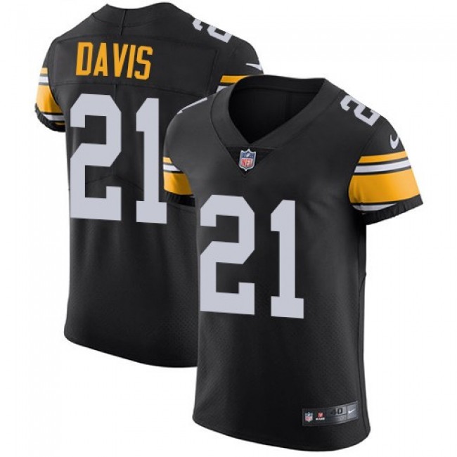 Nike Steelers #21 Sean Davis Black Alternate Men's Stitched NFL Vapor Untouchable Elite Jersey