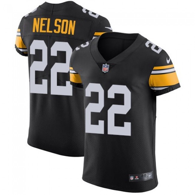 Nike Steelers #22 Steven Nelson Black Alternate Men's Stitched NFL Vapor Untouchable Elite Jersey