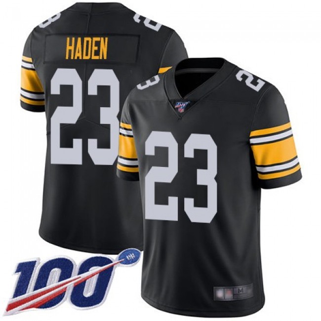 Nike Steelers #23 Joe Haden Black Alternate Men's Stitched NFL 100th Season Vapor Limited Jersey