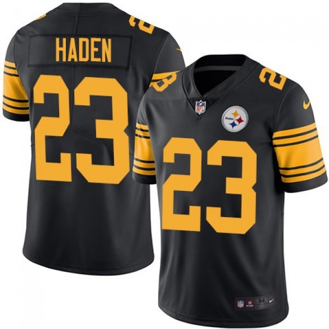Nike Steelers #23 Joe Haden Black Men's Stitched NFL Limited Rush Jersey