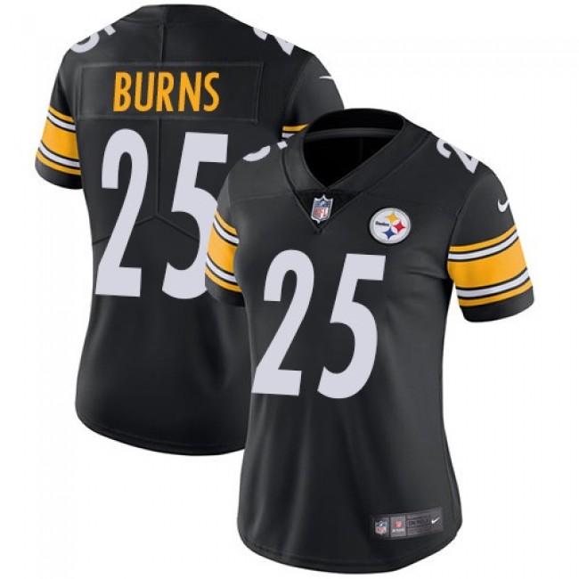 Women's Steelers #25 Artie Burns Black Team Color Stitched NFL Vapor Untouchable Limited Jersey