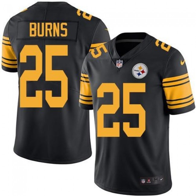 Pittsburgh Steelers #25 Artie Burns Black Youth Stitched NFL Limited Rush Jersey