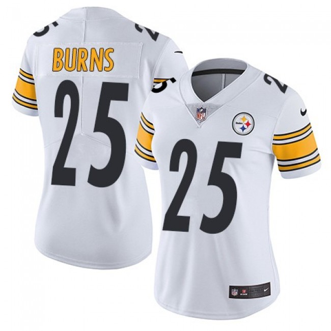Women's Steelers #25 Artie Burns White Stitched NFL Vapor Untouchable Limited Jersey