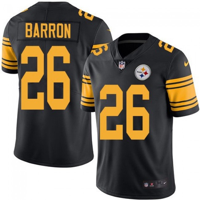 Nike Steelers #26 Mark Barron Black Men's Stitched NFL Limited Rush Jersey